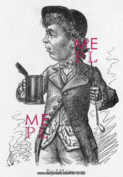 : Cartoon of the comic actor Lionel Brough : Cartoon of the comic actor Lionel Brough