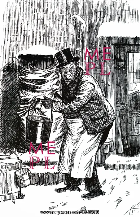 : A cartoon commenting on the adulteration of milk : A cartoon commenting on the adulteration of milk