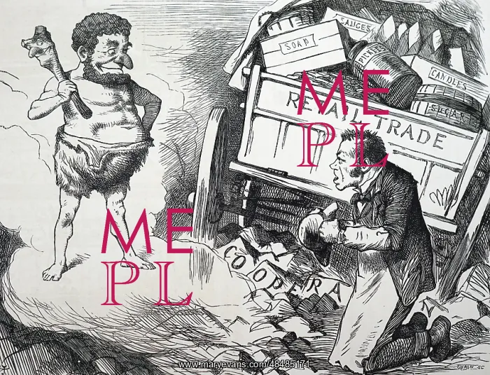 : Cartoon commenting on the Co-operative Movement : Cartoon commenting on the Co-operative Movement