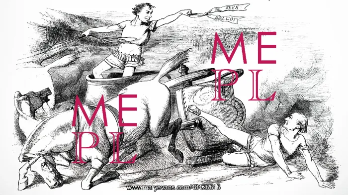 : A cartoon commenting on the General Election of : A cartoon commenting on the General Election of