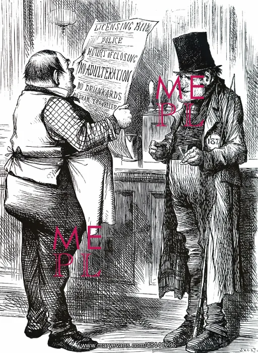 : A cartoon commenting on licensing legislation : A cartoon commenting on licensing legislation