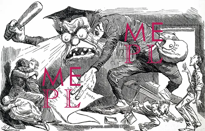 : Cartoon commenting on a new scheme that enforces : Cartoon commenting on a new scheme that enforces