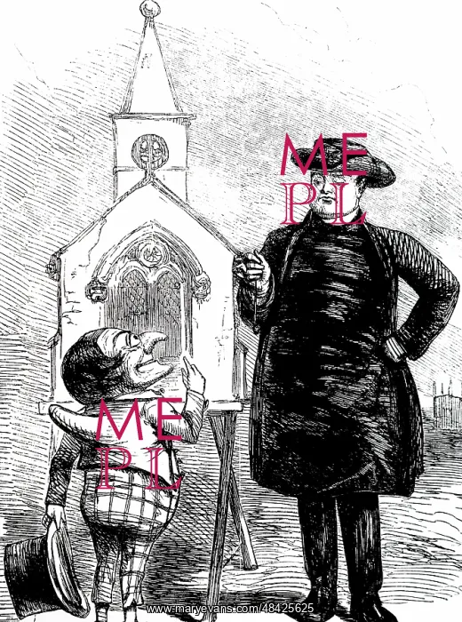 : A cartoon commenting on Puseyism and the Oxford Movement : A cartoon commenting on Puseyism and the Oxford Movement