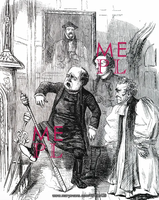 : A cartoon commenting on Puseyism and the Oxford Movement : A cartoon commenting on Puseyism and the Oxford Movement