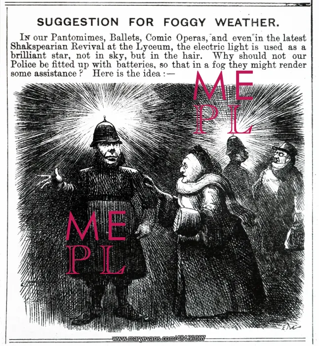  : Cartoon commenting on the usefulness of electric light