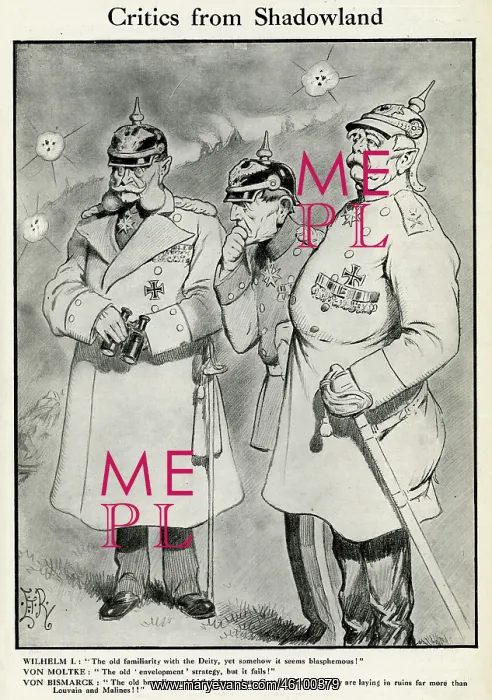 : Cartoon, Critics from Shadowland, WW1 : Cartoon, Critics from Shadowland, WW1