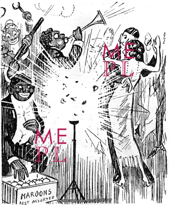 : Cartoon, dancing to explosive jazz : Cartoon, dancing to explosive jazz