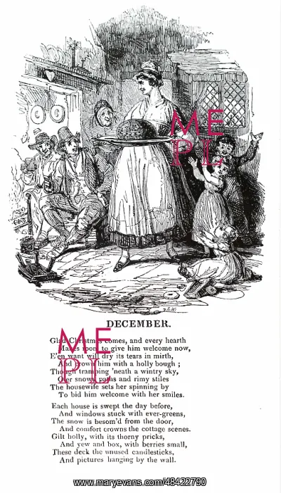 : A cartoon depicting the Christmas pudding : A cartoon depicting the Christmas pudding