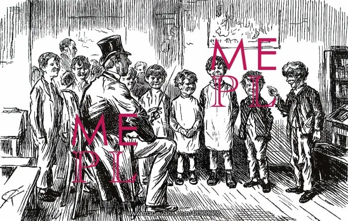 : Cartoon depicting a School Board visitor : Cartoon depicting a School Board visitor