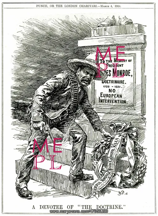 : Cartoon, A Devotee of The Doctrine (Mexican Revolution) : Cartoon, A Devotee of The Doctrine (Mexican Revolution)