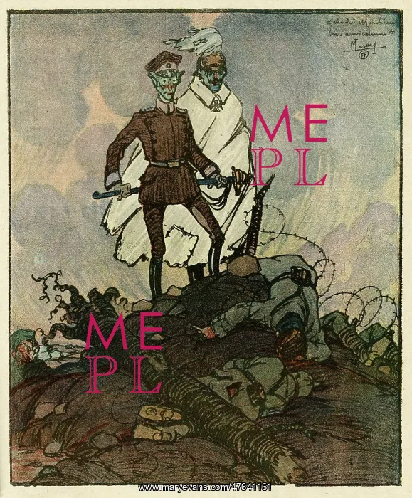 : Cartoon, Whoever dies gets no dinner! WW1 : Cartoon, Whoever dies gets no dinner! WW1