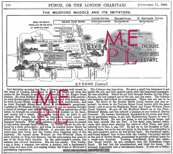 : A cartoon digging at the Duke of Bedford and the : A cartoon digging at the Duke of Bedford and the