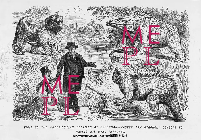  : Cartoon, dinosaurs at Sydenham