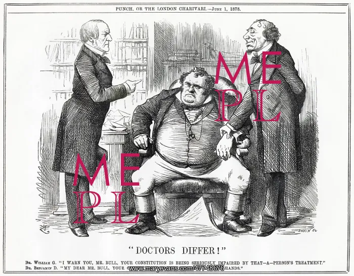 : Cartoon, Doctors Differ! (Gladstone and Disraeli) : Cartoon, Doctors Differ! (Gladstone and Disraeli)
