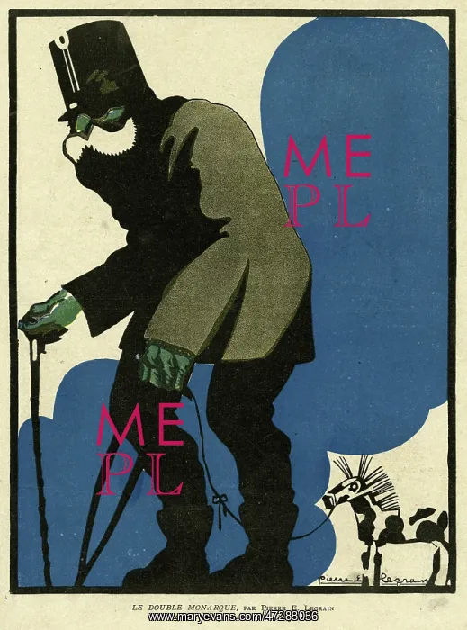 : Cartoon, The Double Monarch, WW1 : Cartoon, The Double Monarch, WW1