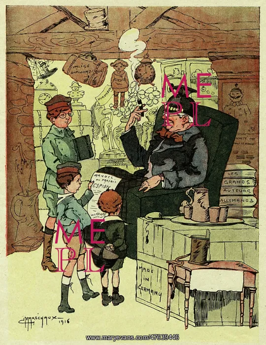 : Cartoon, Dreams of the future, WW1 : Cartoon, Dreams of the future, WW1