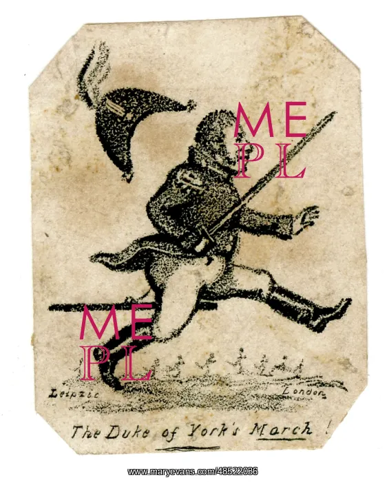 : Cartoon - The Duke of York's March : Cartoon - The Duke of York's March