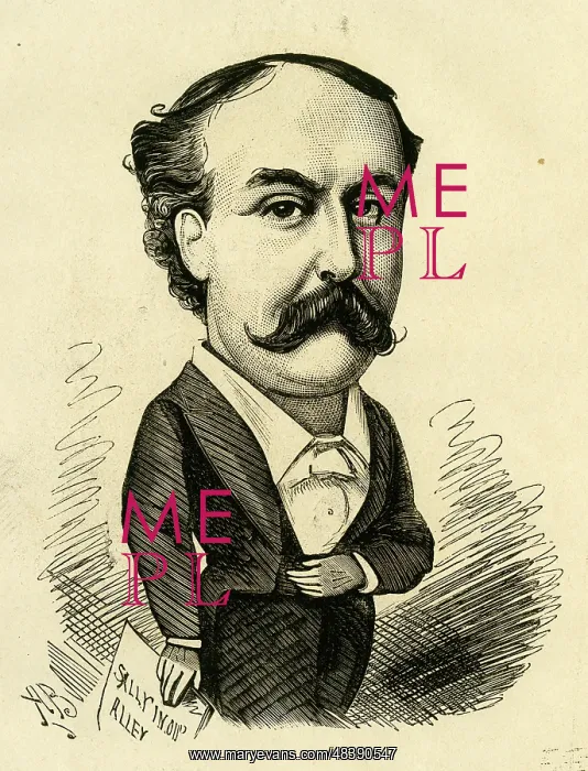 : Cartoon, Edward Lloyd, British tenor : Cartoon, Edward Lloyd, British tenor