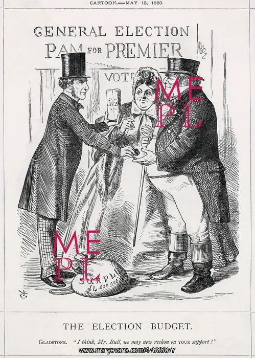: Cartoon, The Election Budget (Gladstone) : Cartoon, The Election Budget (Gladstone)