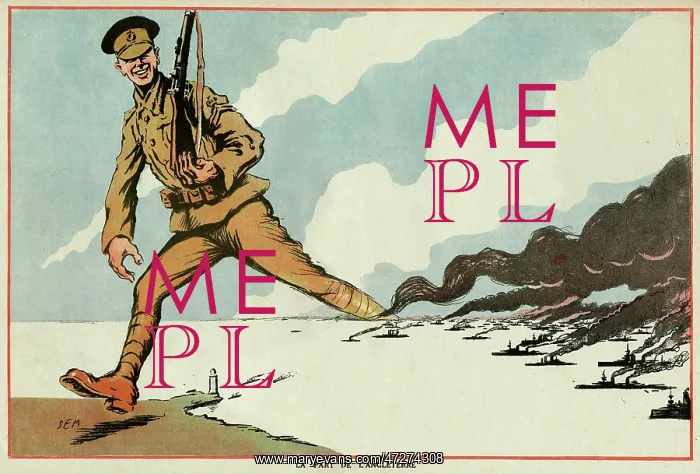 : Cartoon, England's Share, WW1 : Cartoon, England's Share, WW1