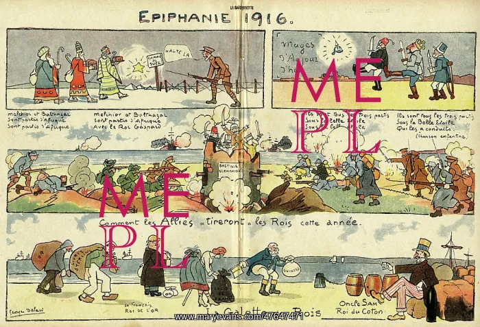 : Cartoon, Epiphany 1916, WW1 : Cartoon, Epiphany 1916, WW1