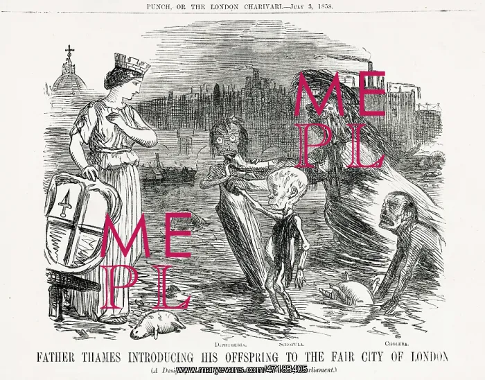  : Cartoon, Father Thames Introducing... Offspring (diseases)