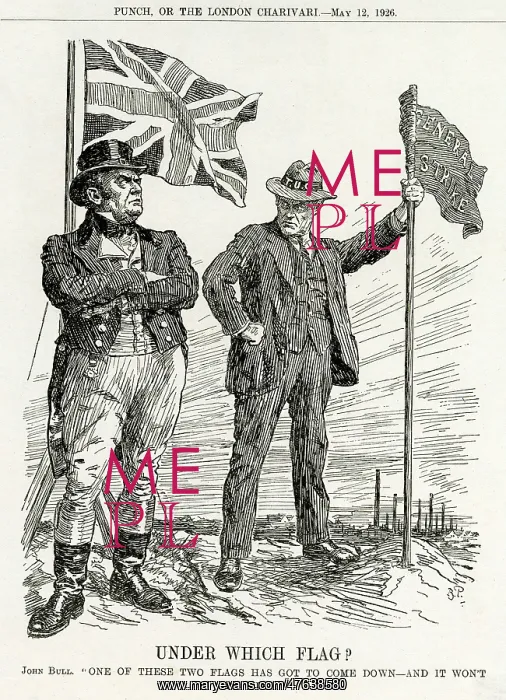 : Cartoon, Under Which Flag? (General Strike 1926) : Cartoon, Under Which Flag? (General Strike 1926)