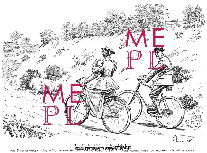: Cartoon, The Force of Habit (cycling) : Cartoon, The Force of Habit (cycling)