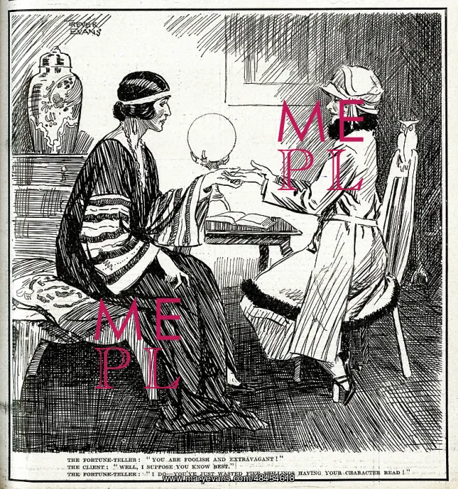  : Cartoon, Fortune teller visit