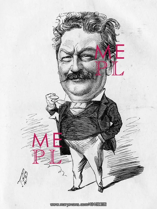 : Cartoon of Frank Hall, actor : Cartoon of Frank Hall, actor