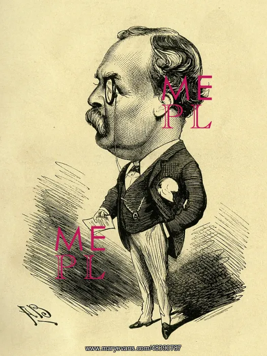 : Cartoon, Gaston Murray, actor and writer : Cartoon, Gaston Murray, actor and writer