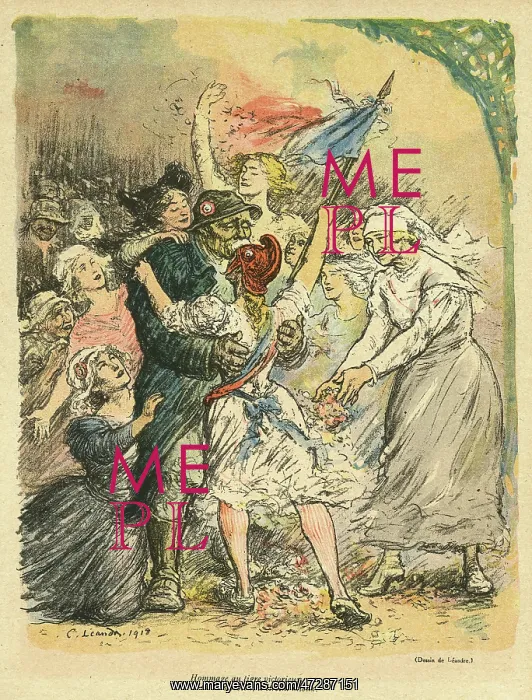 : Cartoon, Georges Clemenceau post-WW1 : Cartoon, Georges Clemenceau post-WW1