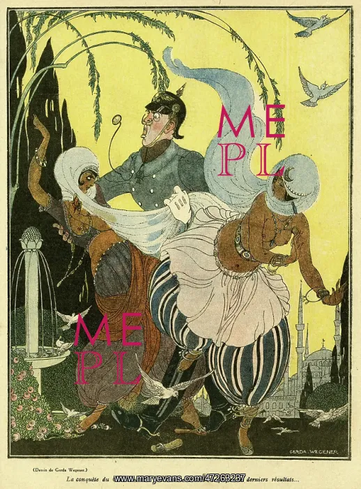: Cartoon, German relations with the Middle East, WW1 : Cartoon, German relations with the Middle East, WW1