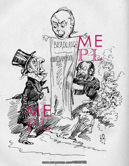 : Cartoon, Gladstone, Bradlaugh and Labouchere : Cartoon, Gladstone, Bradlaugh and Labouchere