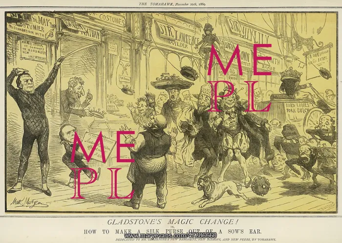: Cartoon, Gladstone's Magic Change! : Cartoon, Gladstone's Magic Change!