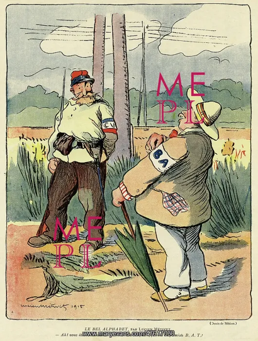 : Cartoon, The Good Alphabet, WW1 : Cartoon, The Good Alphabet, WW1