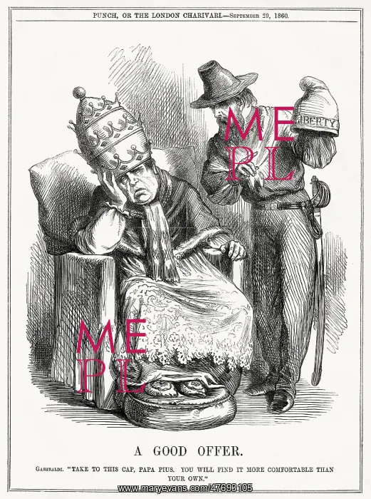 : Cartoon, A Good Offer (Garibaldi and the Pope) : Cartoon, A Good Offer (Garibaldi and the Pope)