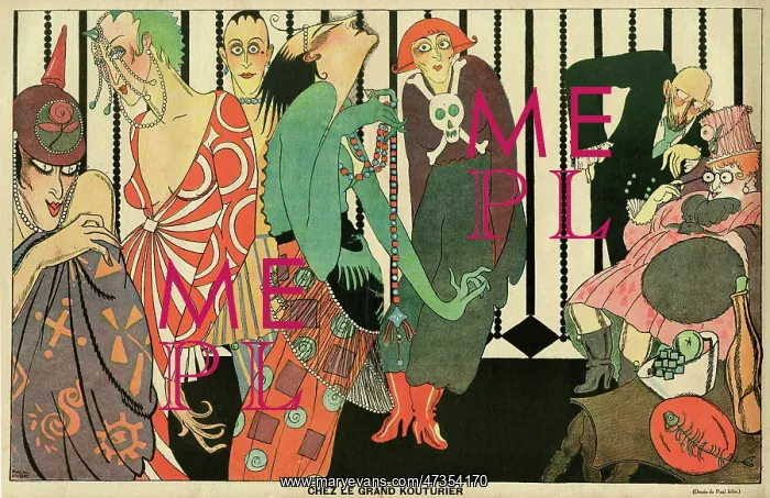 : Cartoon, The great couturier, WW1 : Cartoon, The great couturier, WW1