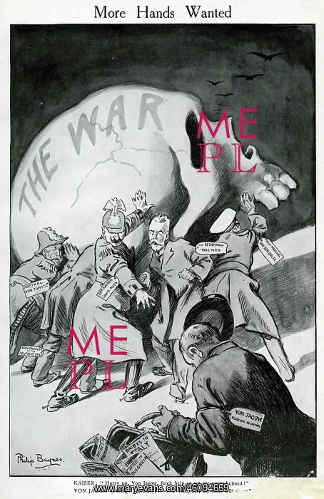 : Cartoon, More Hands Wanted, WW1 : Cartoon, More Hands Wanted, WW1