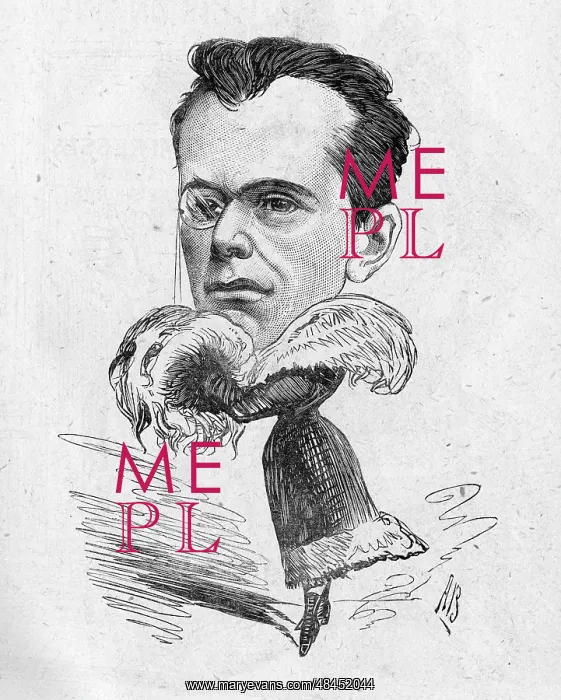  : Cartoon of Harry Paulton, actor and dramatist
