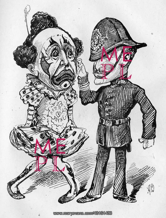 : Cartoon of Harry Payne and Augustus Harris : Cartoon of Harry Payne and Augustus Harris
