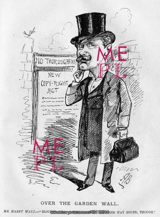 : Cartoon of Harry Wall, theatrical agent : Cartoon of Harry Wall, theatrical agent