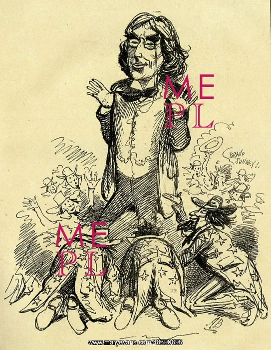 : Cartoon, Henry Irving in America : Cartoon, Henry Irving in America