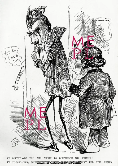 : Cartoon, Henry Irving as Mephistopheles : Cartoon, Henry Irving as Mephistopheles