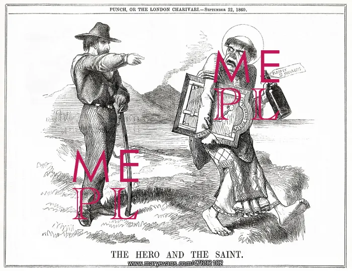 : Cartoon, The Hero and The Saint (Giuseppe Garibaldi) : Cartoon, The Hero and The Saint (Giuseppe Garibaldi)