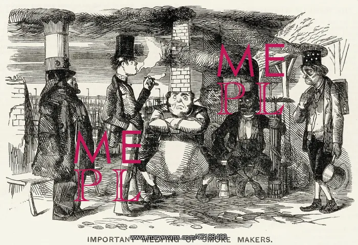 : Cartoon, Important Meeting of Smoke Makers