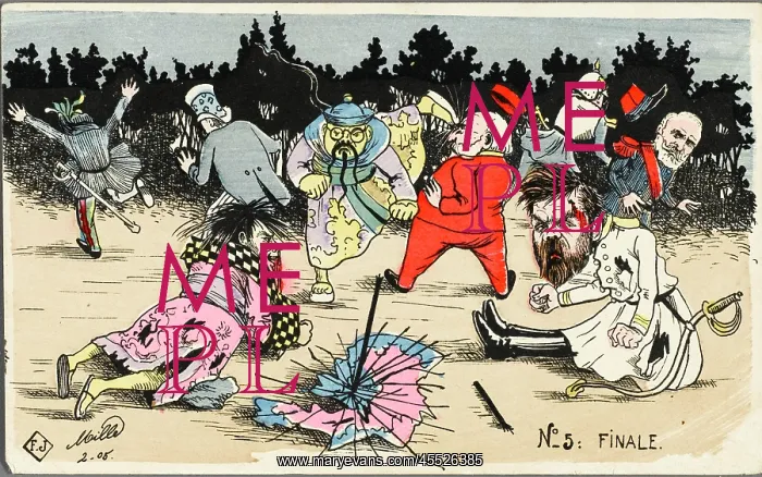 : Cartoon impression of the Russo-Japanese War 5 of 5 : Cartoon impression of the Russo-Japanese War 5 of 5