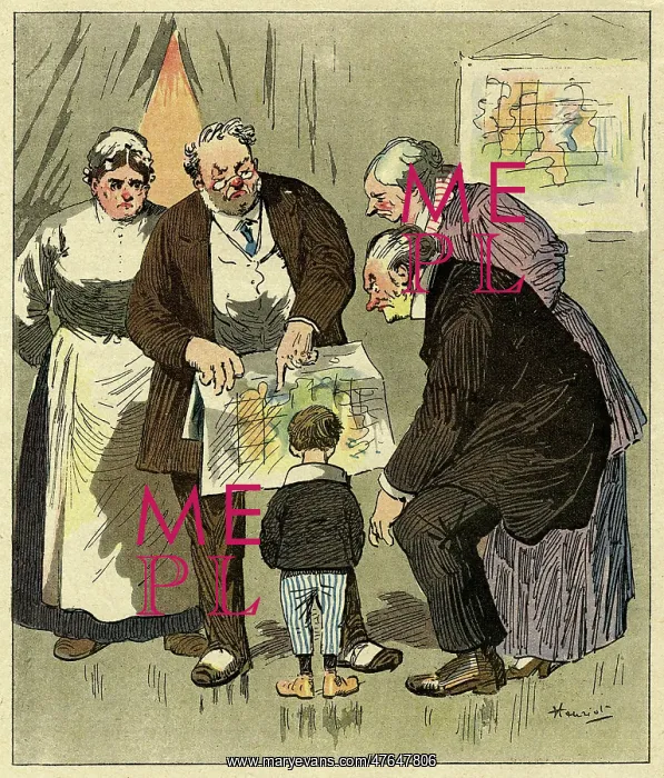 : Cartoon, The interrupted conference, WW1 : Cartoon, The interrupted conference, WW1