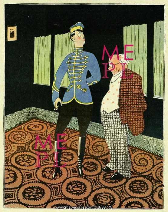 : Cartoon, It's all about understanding each other, WW1 : Cartoon, It's all about understanding each other, WW1
