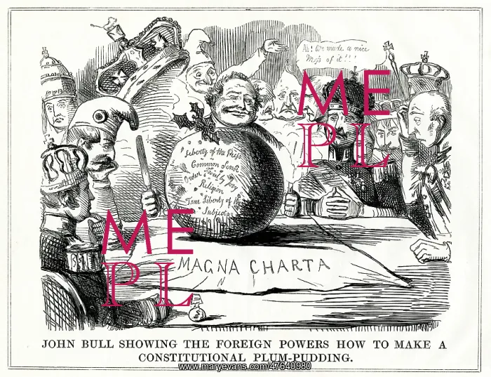 : Cartoon, John Bull... Constitutional Plum-Pudding : Cartoon, John Bull... Constitutional Plum-Pudding
